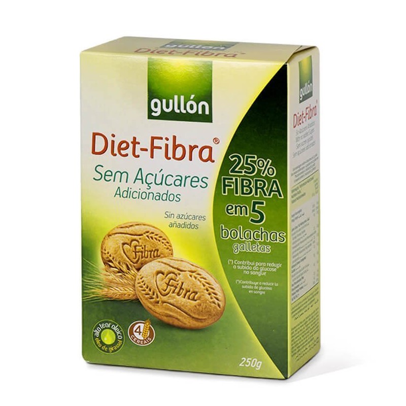 Biscuiti Diet Fibra biscuiti bogati in fibre, 250g, Gullon 